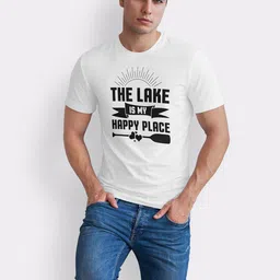 Seekbuylove Men Typography Printed Bio Finish Cotton T-shirt image 4