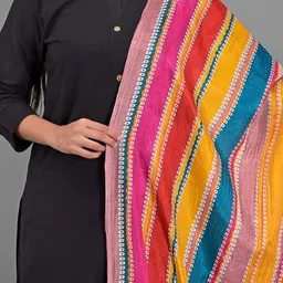 Apratim Striped Silk Dupatta image 2