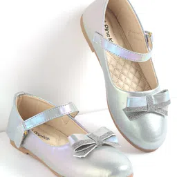 Pine Kids Bow & Glitter DetailingBallerinas with Velcro Closure - Light Blue-picture-11