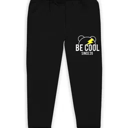 J&JP Cotton Looper Be Cool Text Printed Pajama - Black-picture-11