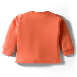 Tango Interlock Knit Full Sleeves Jhablas with Animal Print Pack of 2 - Light Green & Orange image 3