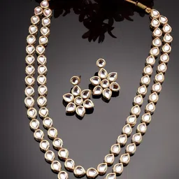 Anouk Gold Plated 2 layered Kundan-Studded Jewellery Set-picture-38
