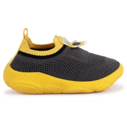 PASSION PETALS Astronaut Patch Detailed Musical Shoes - Grey & Yellow image 5