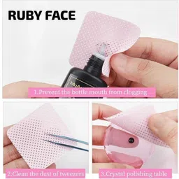 ruby face 200 PCS Cotton Pads Lint-Free Non-Woven Removal Tool for image 4
