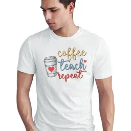 Seekbuylove Typography Printed Round Neck Bio Finish Pure Cotton T-shirt-picture-36