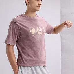 HRX by Hrithik Roshan Men Printed Pure Cotton Yoga T-shirt-picture-1