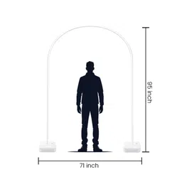 Special You White Arch Round Stand Decor image 3