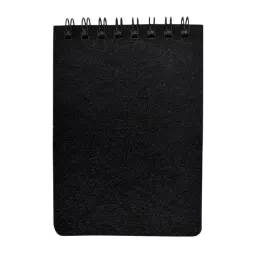 Staprico Pocket Notebook A7 Wiro Bound 92 Page Double-Side Ruled Black (Pack of 10) image 2