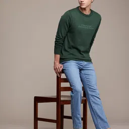 French Connection Typography Printed Pure Cotton Pullover image 3