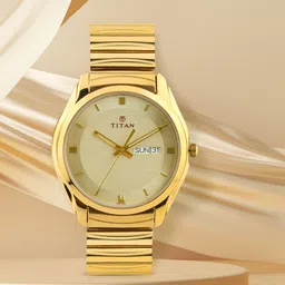 Titan Men Gold-Toned Dial Watch NF1578YM05-picture-45