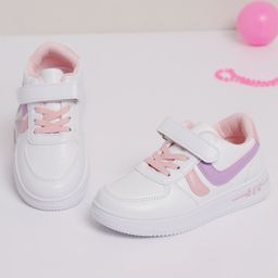 TRUFFLE COLLECTION Colour Blocked With Velcro Closure Sneakers - Pink-picture-23