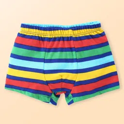 Babyhug 100% Cotton Striped Trunks with Smiley Print Pack of 3 - Multicolour image 2