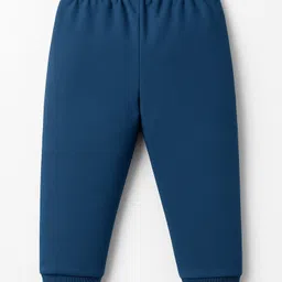 Zero Sinker Knit Full Length Lounge Pant With Text Print - Navy Blue image 2