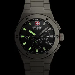 SWISS MILITARY HANOWA Men Printed Dial & Ceramic Bracelet Style Straps Analogue Chronograph Watch-image-65