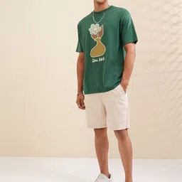 LOCOMOTIVE Premium Men Graphic Printed Round Neck Relaxed Fit Tshirt image 3
