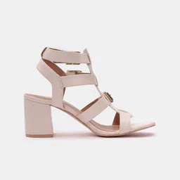 Tao Paris PU Block Sandals with Buckles image 4