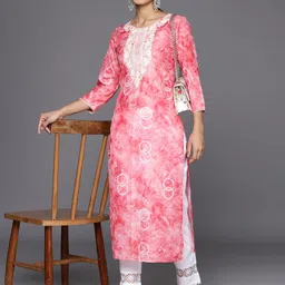Libas Women Floral Yoke Design Thread Work Kurta-picture-16