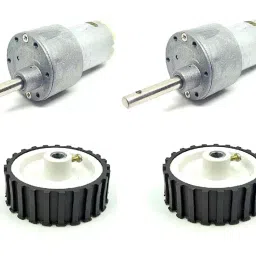 Invento 12v 10 Kg-cm 1000 RPM Side Shaft High Torque Geared DC Motor-picture-22