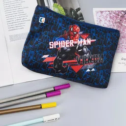 Kuber Industries Kids Set of 2 Spider Man Graphic Printed Pen Pencil Pouchs image 2