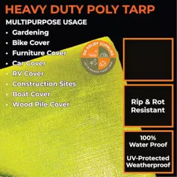 DDRS HDPE Tarpaulin ‎(Tripal) ‎Assorted 220 GSM & 3.66x3.66 m (12x12 ft) Size, DDRSHDPE220-12X12 image 3