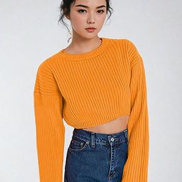 Stylecast X Kotty Women Ribbed Crop Pullover-picture-42