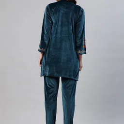 Moda Rapido Embroidered Tunic With Trousers Co-Ords image 3