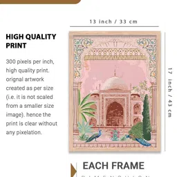 walllane Traditional Wall Art With Frame Home Decor Wall Painting For Living Room Office Bedroom image 4