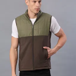 V-Mart Men Colourblocked Lightweight Puffer Jacket-picture-22