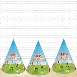 Untumble Around the World Theme Birthday Decoration Hats, Multicolor - Pack of 3 image 2
