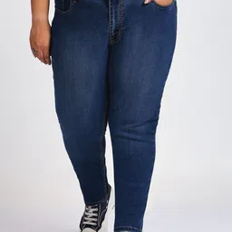 Sizeupp Women Plus Size Slim Fit Mid-Rise Jeans-picture-19