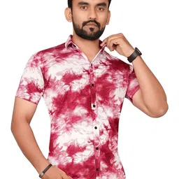 Metronaut Men Regular Fit Spread Collar Abstract Printed Elastane Casual Shirt-image-77