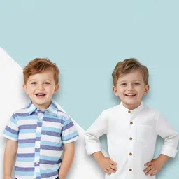 KIDGARB Boys Multi Stripes Striped Casual Shirt-picture-23