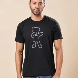 moda rapido Men Reflective Fluorescent Glow In Dark T-shirt image 1