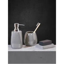 OBSESSIONS Grey Ceramic Luxury Bathroom (Set of 3)-image-58