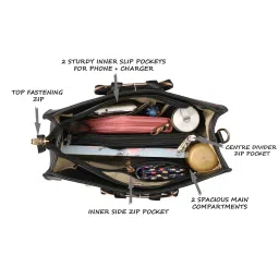 Lavie Chapada Women's Small Satchel (Black) image 5