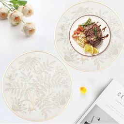 Dakshya Industries 2-Pcs Printed Round Table Placemats-picture-33