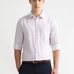 Arrow Men Pinstripes Striped Formal Shirt-picture-22