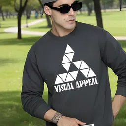 Moda Rapido Men Grey Graphic Printed Sweatshirts image 3