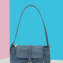 Mochi Textured PU Structured Buckle Detail Handheld Bag-picture-28