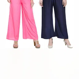 MIXFIT Women Pack Of 2 Cotton Trousers-image-93