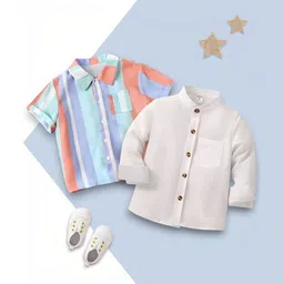 VANI COUTURE Boys Striped Casual Shirt-picture-15