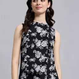 THE FAB FACTORY Women Floral Print A-Line Top-picture-35