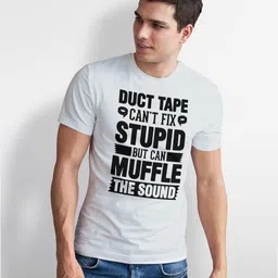 Seekbuylove Men Typography Printed Bio Finish T-shirt image 4