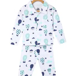 The Mom Store Unisex Kids Printed Night suit-picture-11