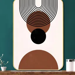 Myntra Elegant Homes White & Red 1 Piece Wood Other Wall Paintings image 2