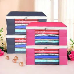 Kuber Industries Pink & Grey 4 Pieces Drawer Organisers-picture-40