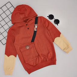 Pantaloons Junior Boys Hooded Cotton Pullover Sweatshirt-picture-15