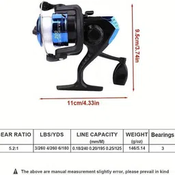 abir 210 fishing rod reel combo with frog kh Brown, Red Fishing Rod image 4