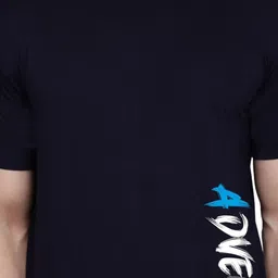 TEEFOX Typography Printed Short Sleeves Round Neck Casual T-shirt image 4