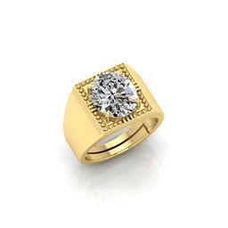 todani jems 8.25 Ratti Zircon Stone Certified Gemstone Gold Plated | Adjustable Ring With Lab Certificate-picture-43